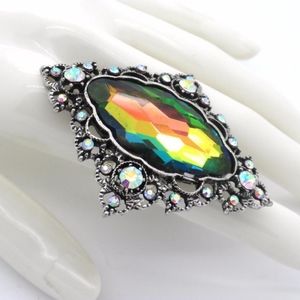 AB Dark Crystal Stretch Large Ring